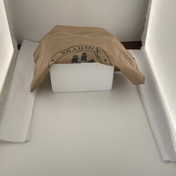 Lavender Croc-Embossed Top-Handle Satchel with Tan Trim - Picture 7 of 8